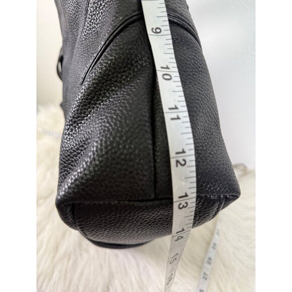 MICHAEL Kors Satchel Bag Black Leather Jamesport Two Way Adjustable Strap hobos - Picture 8 of 16